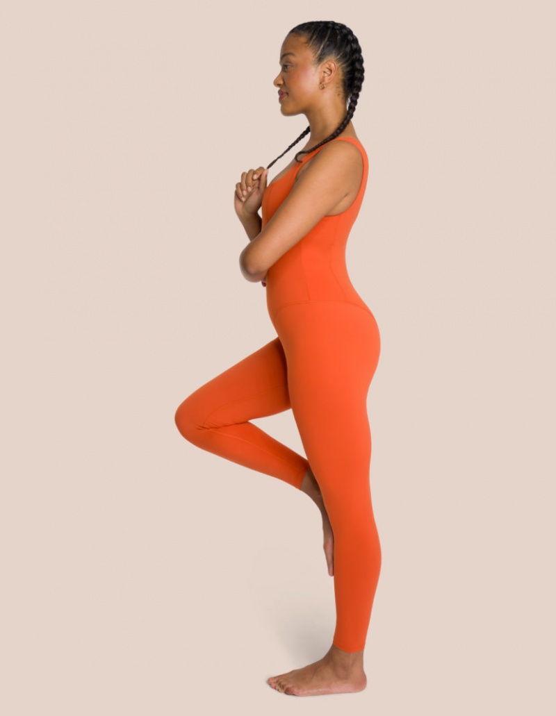 Orange Women's Oceans Apart Shania Jumpsuit Set | USA VPN-4867