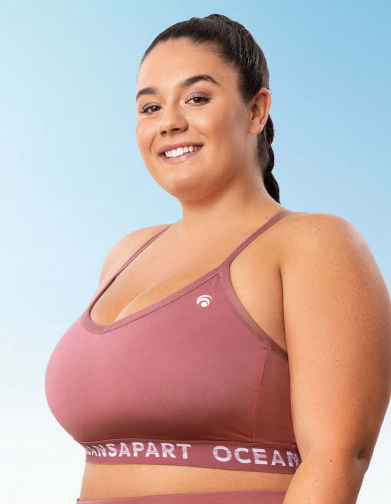 Pink Women's Oceans Apart Clare Deluxe Curvy Set | USA MYD-7277