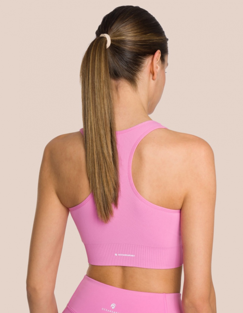 Pink Women's Oceans Apart Nami Bra | USA GUA-1619