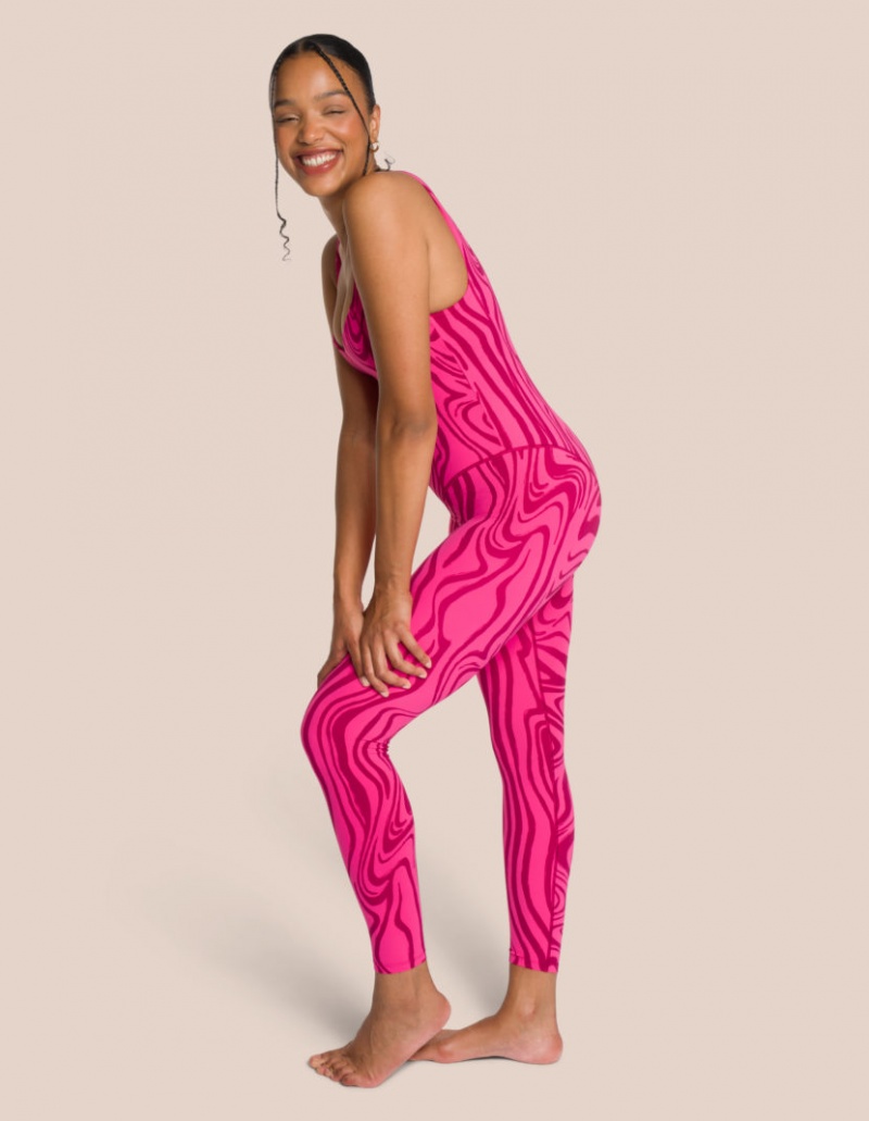 Pink / Deep Purple Women's Oceans Apart Shania Jumpsuit Set | USA WZV-5122