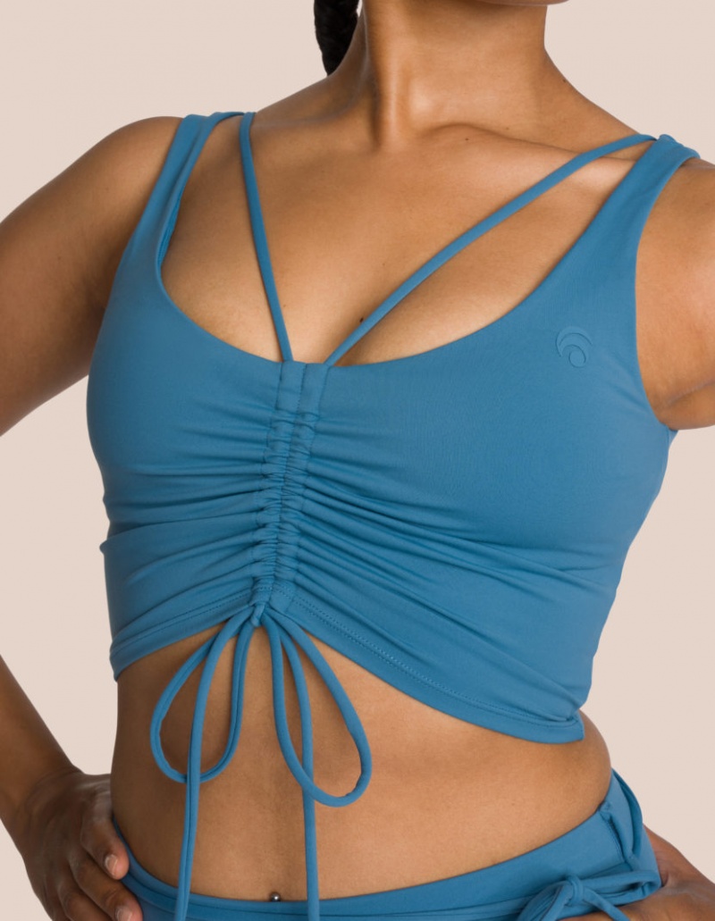 Turquoise Women's Oceans Apart Gianna Bra | USA RUO-4096