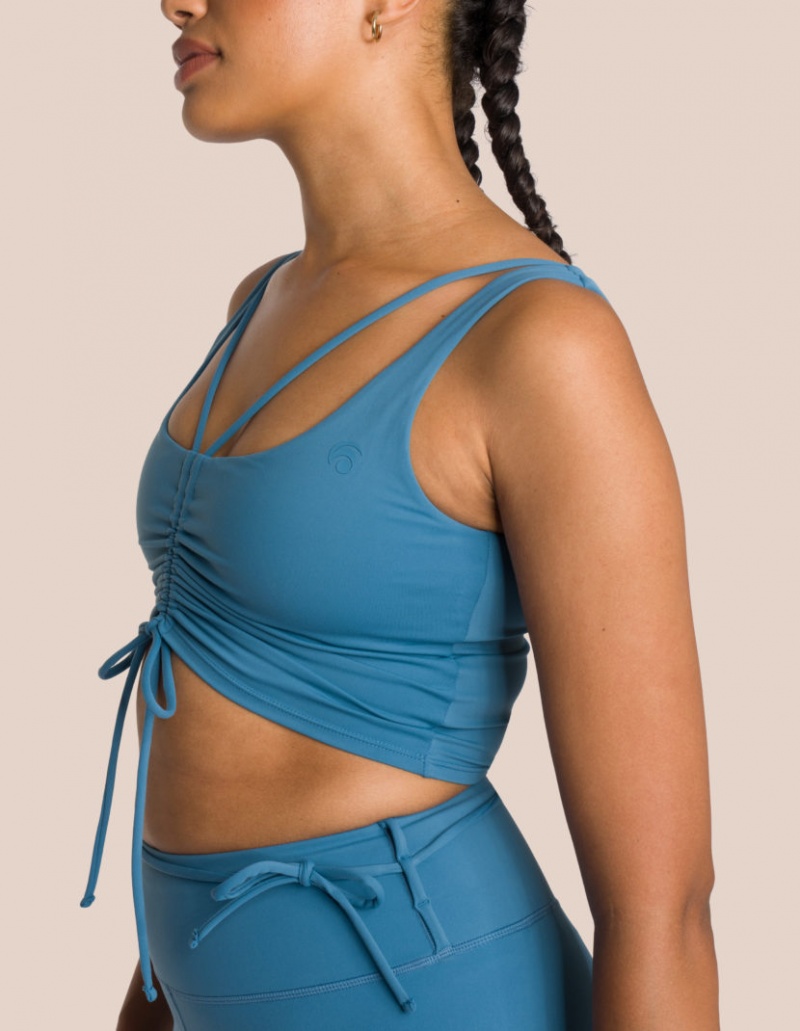 Turquoise Women's Oceans Apart Gianna Sweat Deluxe Petite Set | USA HCE-9434