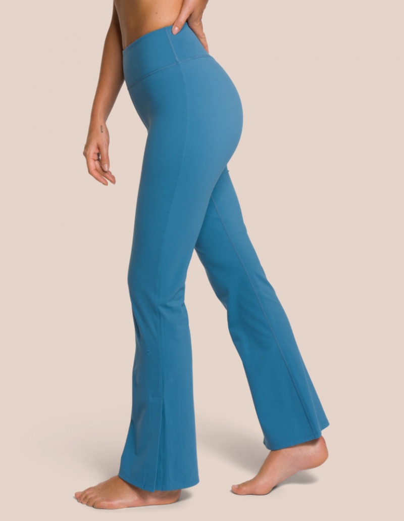 Turquoise Women's Oceans Apart Shania Flared Pant Leggings | USA MFY-1533