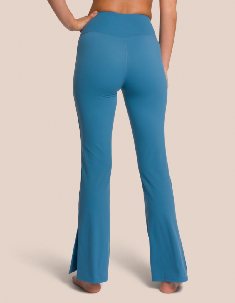 Turquoise Women's Oceans Apart Shania Flared Pant Leggings | USA MFY-1533