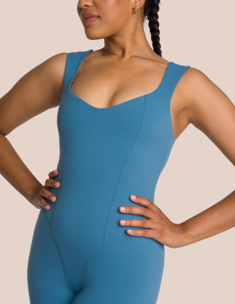 Turquoise Women's Oceans Apart Shania Jumpsuit Set | USA XZV-1357