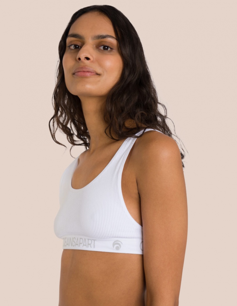 White Women's Oceans Apart Ariel Seamless Bra | USA PYJ-6500