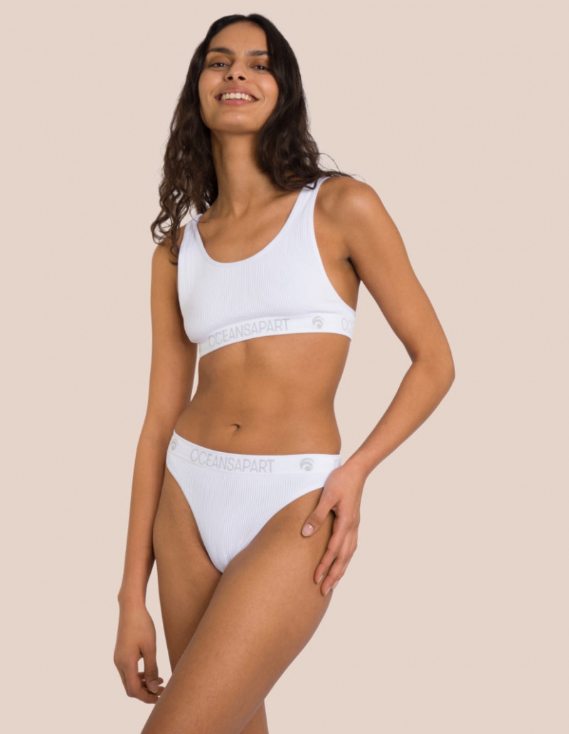 White Women's Oceans Apart Ariel Seamless Bra | USA PYJ-6500