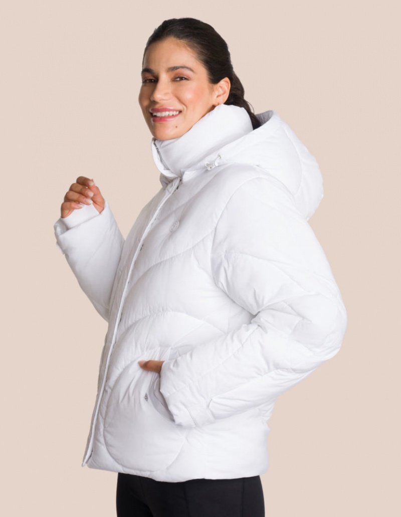 White Women's Oceans Apart Joelle Puffer Onesie Set | USA BGT-2860