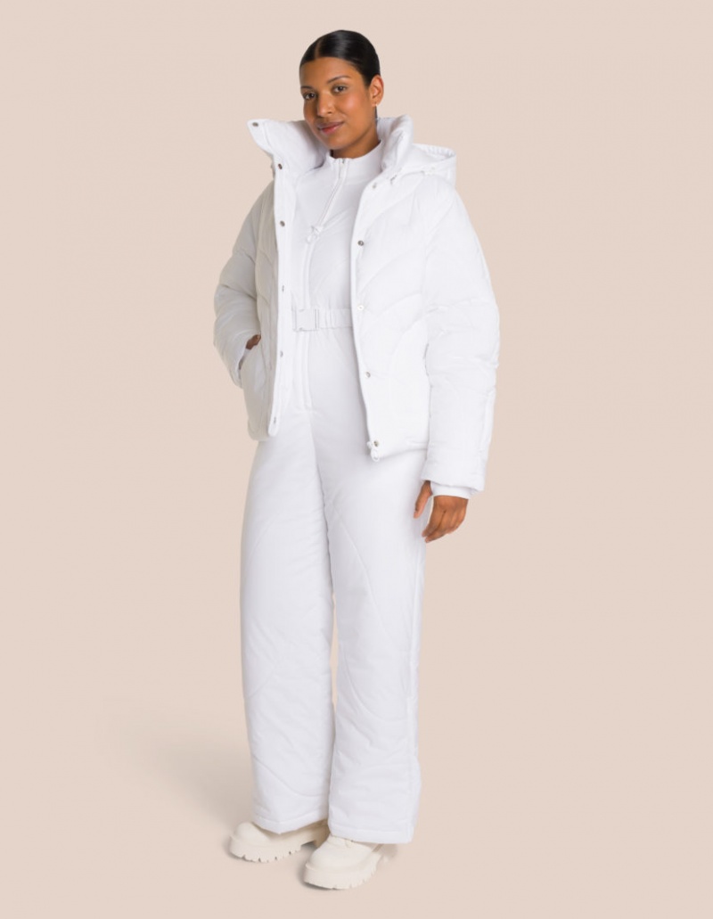 White Women\'s Oceans Apart Joelle Puffer Onesie Set | USA BGT-2860