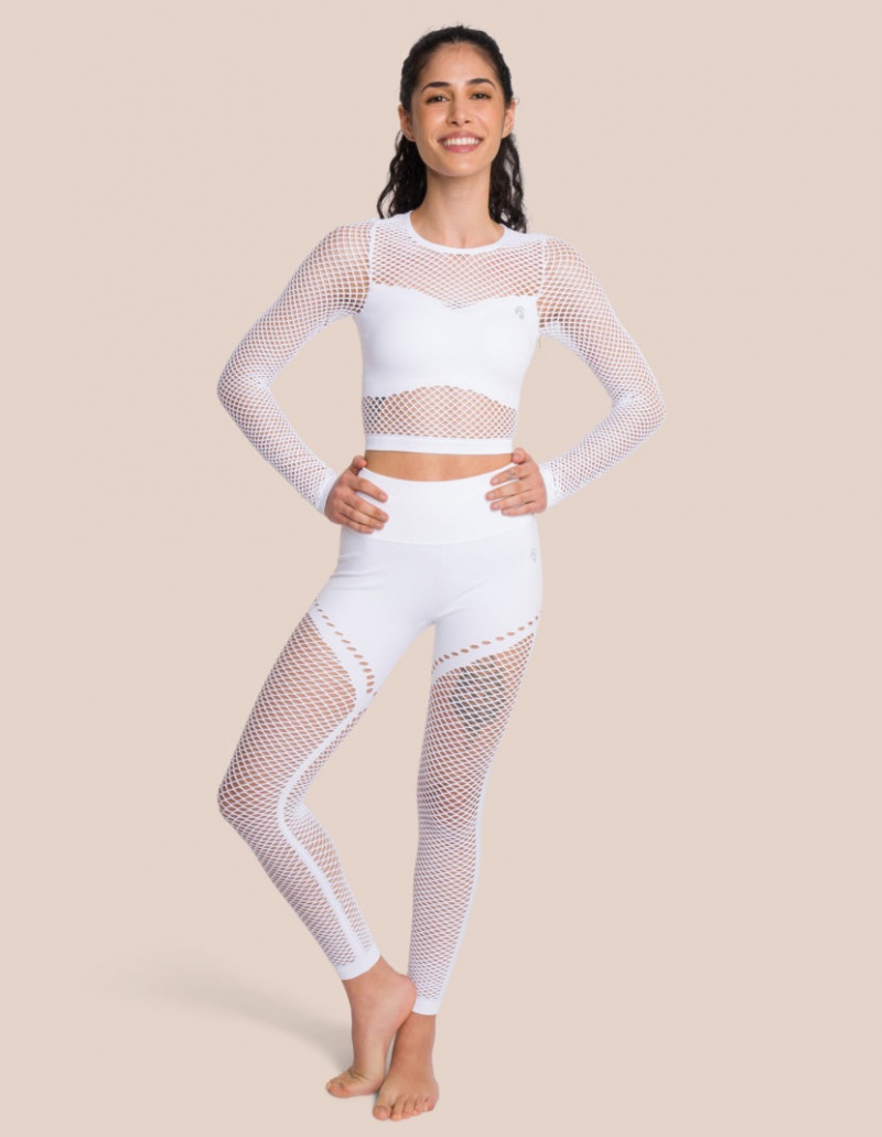 White Women\'s Oceans Apart Juno Longsleeve Set | USA MAX-9785