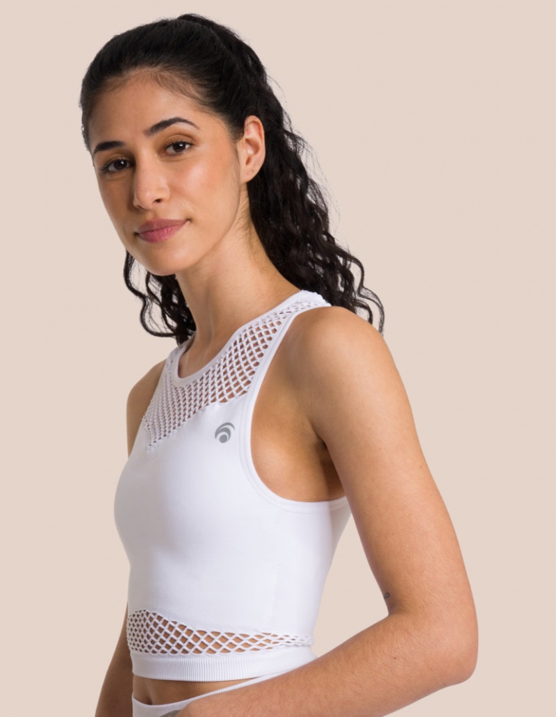 White Women's Oceans Apart Juno Top Set | USA QOL-7466