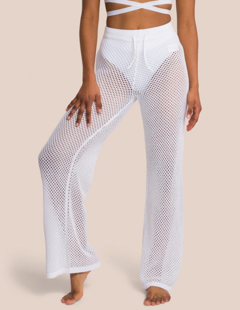 White Women\'s Oceans Apart Lilou Wide Leg Pant Leggings | USA BBU-7719