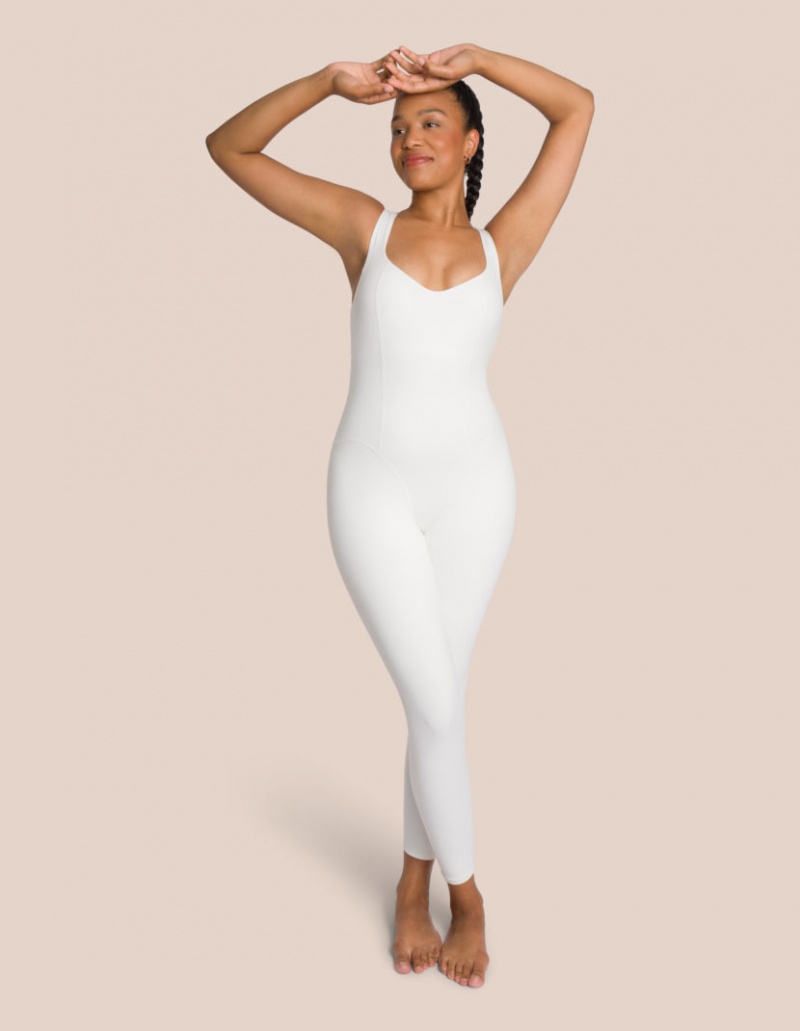 White Women's Oceans Apart Shania Jumpsuit Set | USA JJP-8118