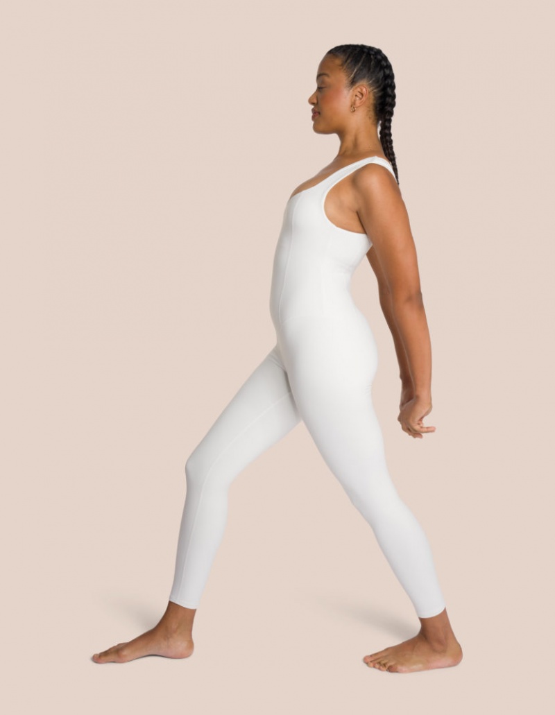 White Women's Oceans Apart Shania Jumpsuit Set | USA JJP-8118