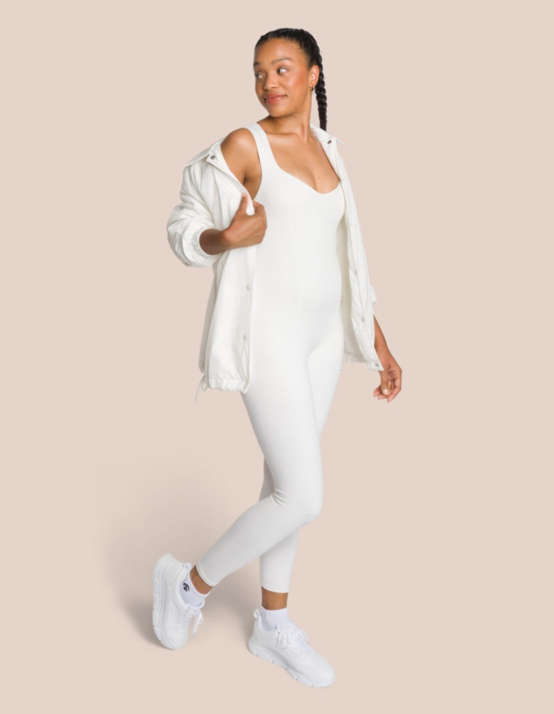 White Women's Oceans Apart Shania Jumpsuit Set | USA JJP-8118