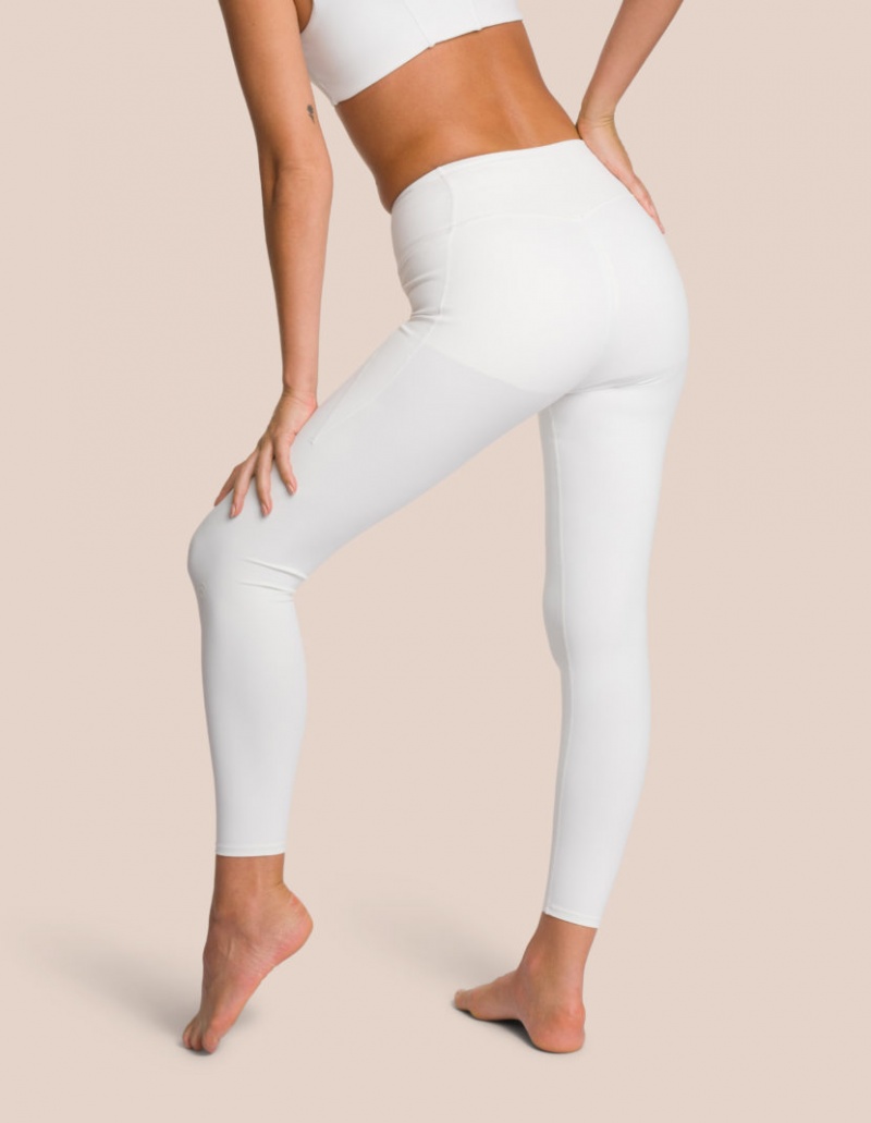 White Women's Oceans Apart Shania Pant Leggings | USA BUP-7864