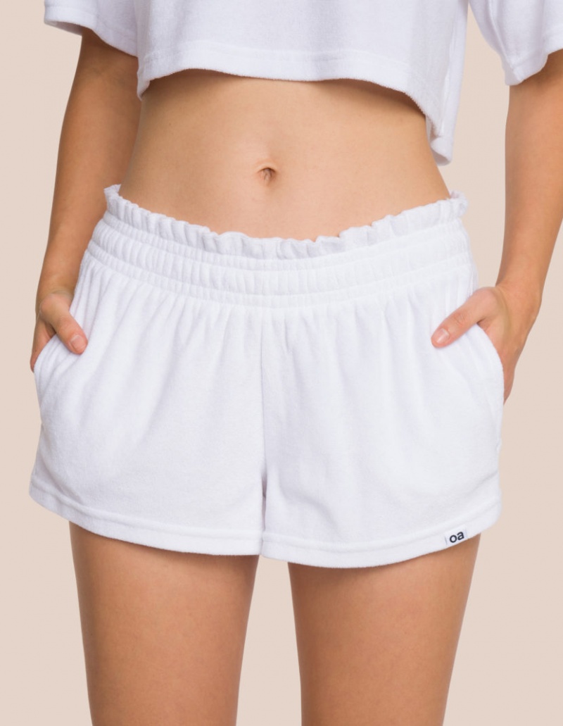 White Women's Oceans Apart Willow Polo Short Set | USA JCI-9155